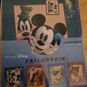 The Art of Disney Friendship 4 8x10 prints/stamps